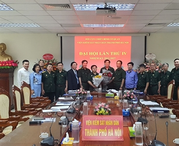 Đại hội Hội Cựu chiến binh Viện KSND thành phố Hà Nội nhiệm kỳ 2022 - 2027